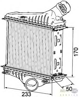 Intercooler 96177 Nissens