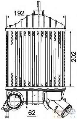 Intercooler 96704 Nissens