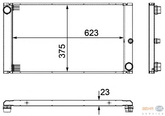 8MK376754101 HELLA Refrigeración del motor