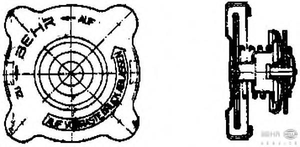 8MY376742131 HELLA Tapa de radiador