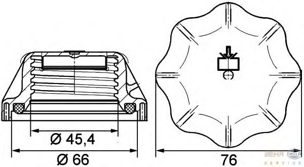 Comprar 8MY376742311 HELLA Tapón depósito de refrigerante
