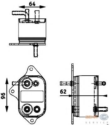 Intercambiador de calor de combustible Mercedes 6110780079