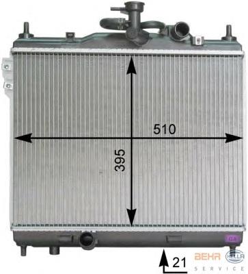 Radiador 253101C050 Hyundai/Kia