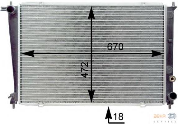 Água radiador HCC 253104A010 precio, desde 96,32 EUR
