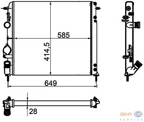 Radiador 8660000492 Renault (RVI)
