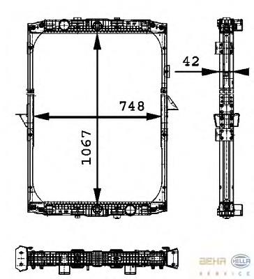 Água radiador HELLA 8MK376721541 precio, desde 361,94 EUR