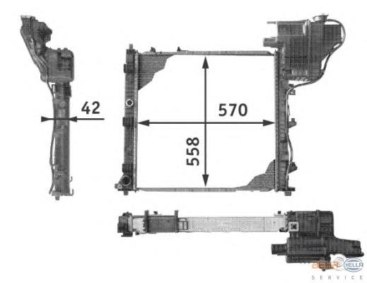 Comprar 8MK376721651 HELLA Radiador de auto