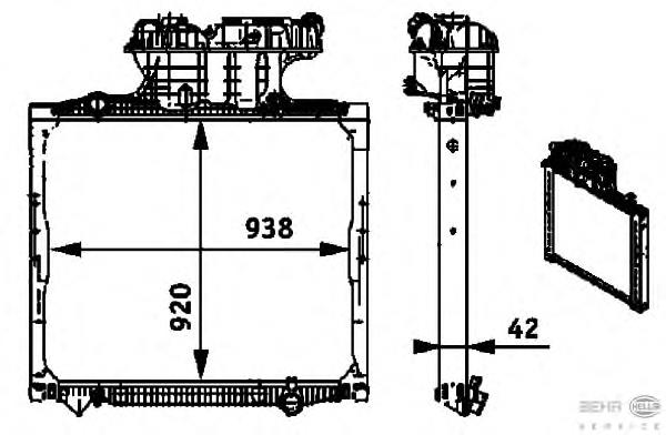 Comprar 8MK376721681 HELLA Radiador de auto