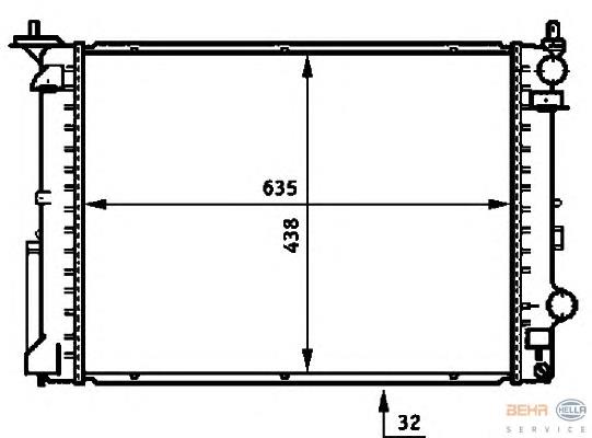 Radiador 6025316378 Renault (RVI)