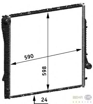 8MK376718764 HELLA Refrigeración del motor