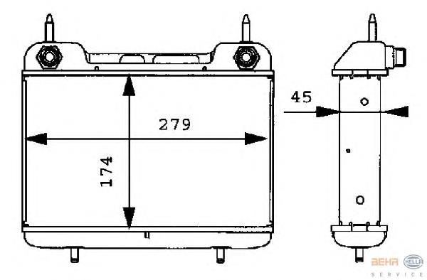 Radiador de aceite A1245000000 Mercedes