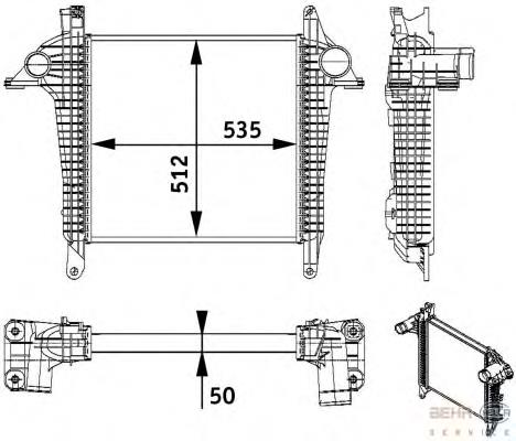 Intercooler 51095007146 MAN