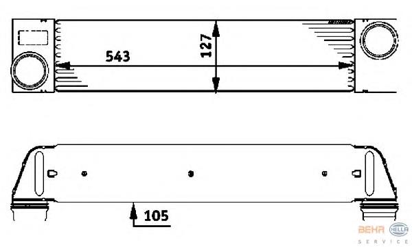 Intercooler PCG000020 Land Rover