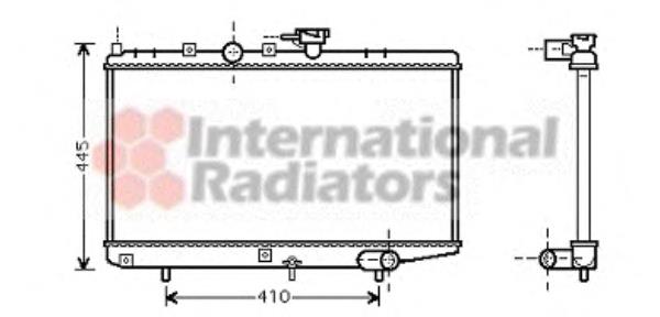 Radiador refrigeración del motor 83002050 VAN Wezel