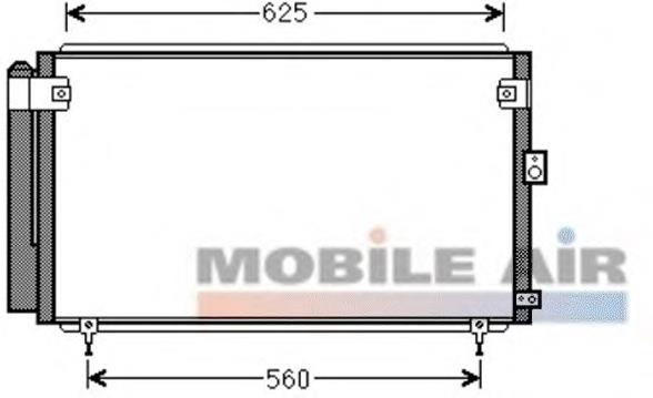 Condensador aire acondicionado 53005558 VAN Wezel