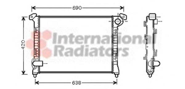 06002286 VAN Wezel radiador refrigeración del motor