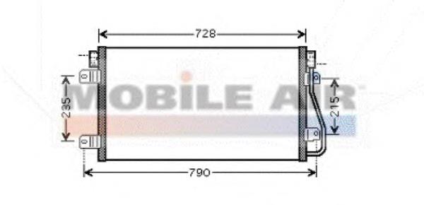 43005348 VAN Wezel condensador aire acondicionado