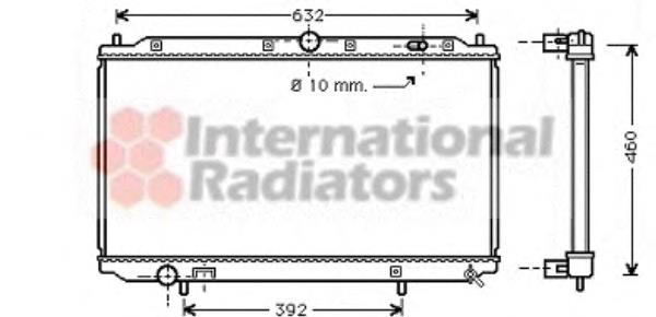 59002124 VAN Wezel radiador refrigeración del motor