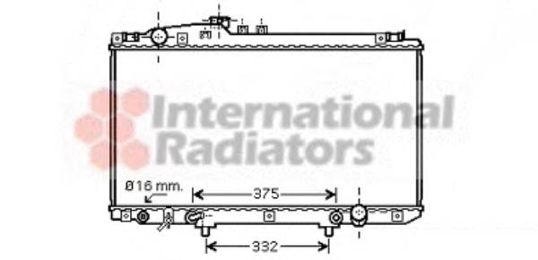 Radiador de água 53002337 VAN Wezel