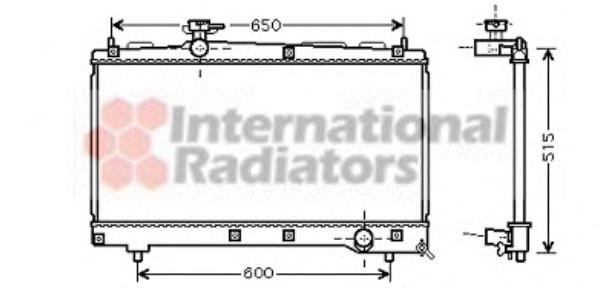 53002331 VAN Wezel radiador refrigeración del motor