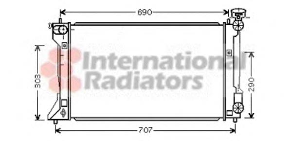 53002333 VAN Wezel radiador refrigeración del motor