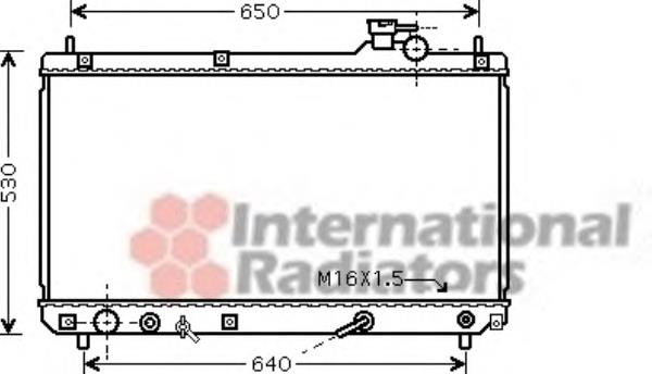 53002457 VAN Wezel radiador refrigeración del motor