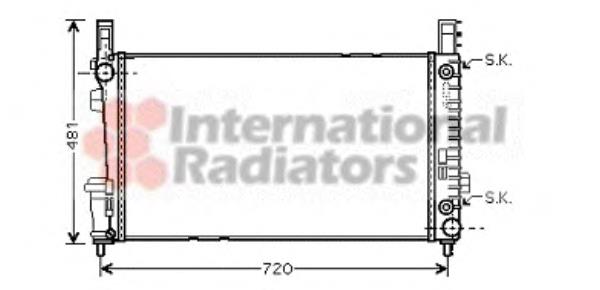 30002364 VAN Wezel radiador refrigeración del motor