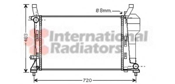 30002363 VAN Wezel radiador refrigeración del motor