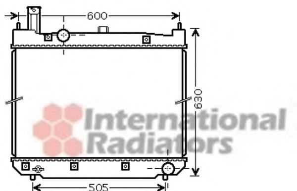 53002471 VAN Wezel radiador refrigeración del motor