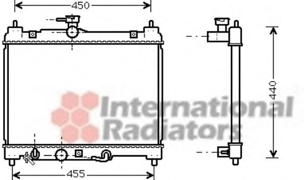 53002459 VAN Wezel radiador refrigeración del motor