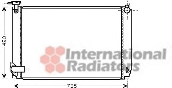 53002462 VAN Wezel radiador refrigeración del motor