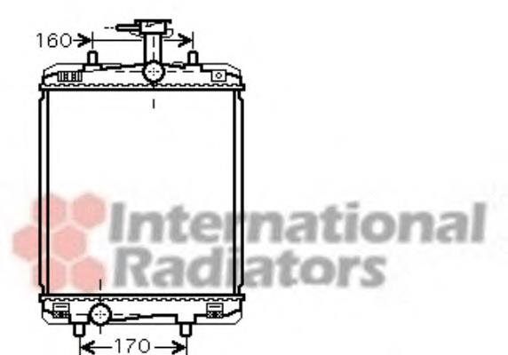 53002360 VAN Wezel radiador refrigeración del motor