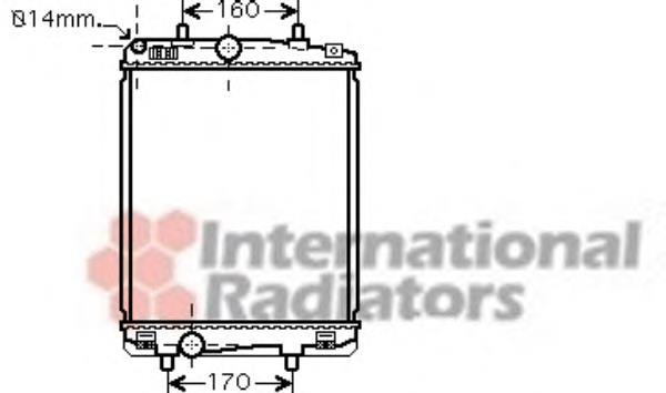 53002359 VAN Wezel radiador refrigeración del motor