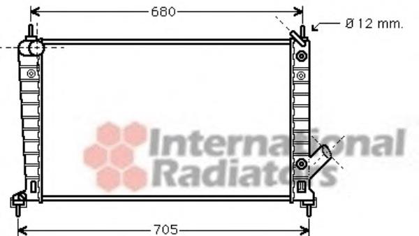 Radiador refrigeración del motor 47002062 VAN Wezel