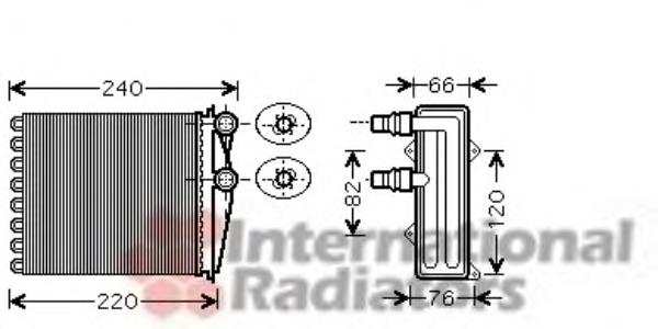 43006380 VAN Wezel radiador de calefacción