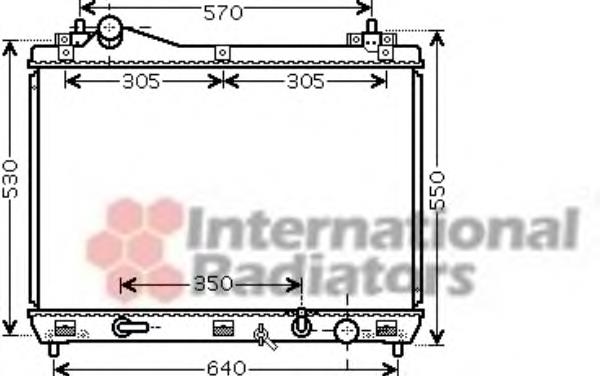 52002102 VAN Wezel radiador refrigeración del motor