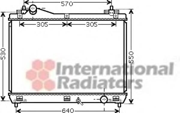 52002103 VAN Wezel radiador refrigeración del motor