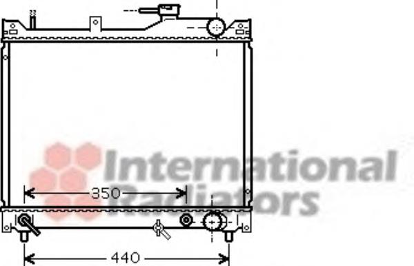 52002101 VAN Wezel radiador refrigeración del motor