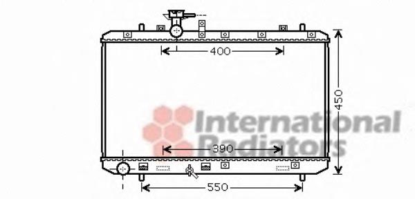 52002084 VAN Wezel radiador refrigeración del motor