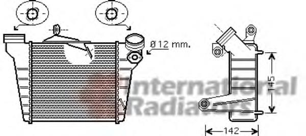 49004036 VAN Wezel radiador de aire de admisión