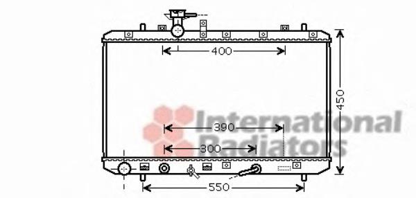 52002085 VAN Wezel radiador refrigeración del motor