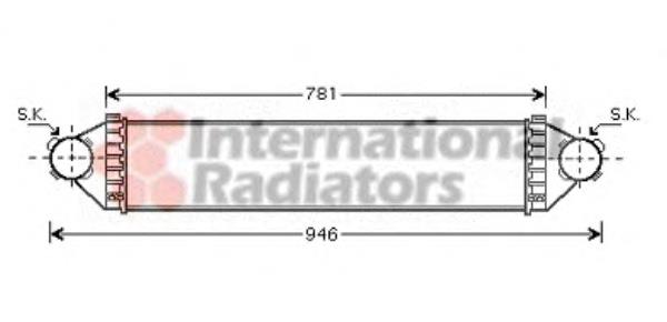 30004368 VAN Wezel radiador de aire de admisión