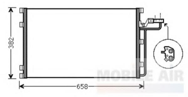 59005139 VAN Wezel condensador aire acondicionado