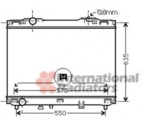 Radiador refrigeración del motor 83002127 VAN Wezel