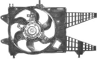 1622746 VAN Wezel difusor de radiador, ventilador de refrigeración, condensador del aire acondicionado, completo con motor y rodete