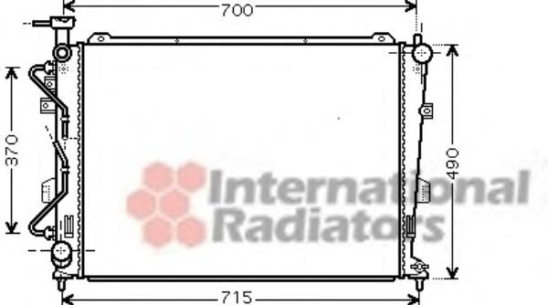 83002106 VAN Wezel radiador refrigeración del motor