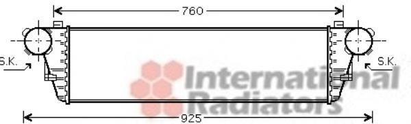 30004380 VAN Wezel radiador de aire de admisión