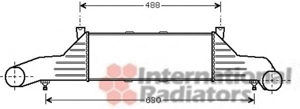 30004295 VAN Wezel radiador de aire de admisión