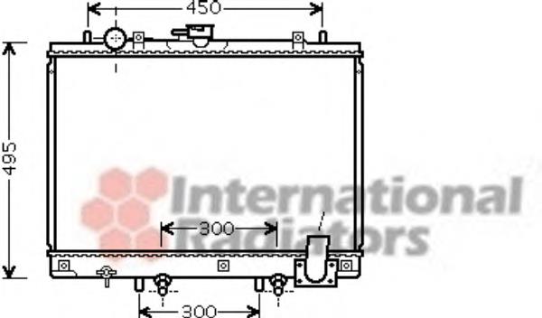 Radiador refrigeración del motor 32002192 VAN Wezel