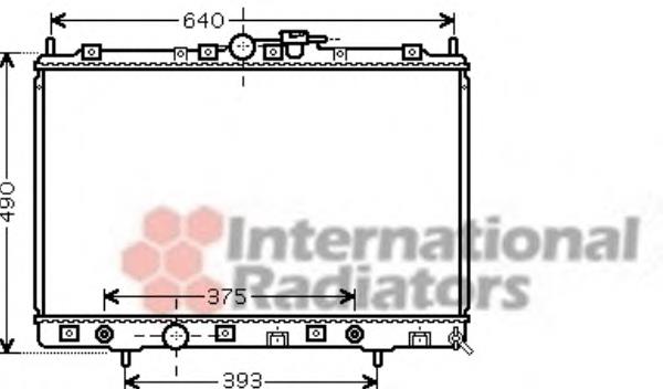 32002200 VAN Wezel radiador refrigeración del motor